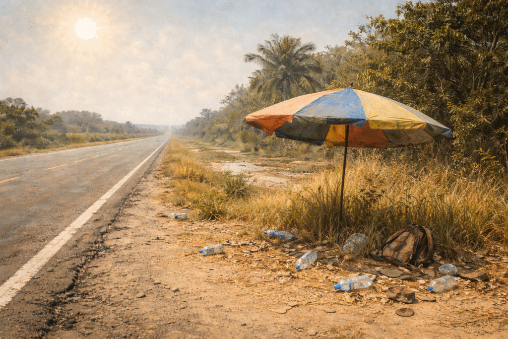 Andarilho abandona sua parada na BR-364